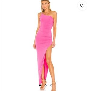 Nookie Aria One Shoulder Gown Pink